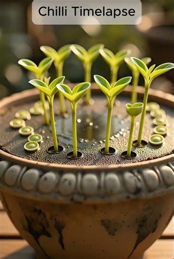 Green Chilli Plant Grows From Seed to Fruit 🌶️ | Plant Growth Timelapse #timelapse #planttimelapse