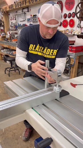 Dustin Mitchell on Instagram: "Assembling the new @scm_wood_canada slide saw. Now I have to hook up power and get a big 16” blade and a 5” scoring blade #woodwork #woodworking #tools #maker"