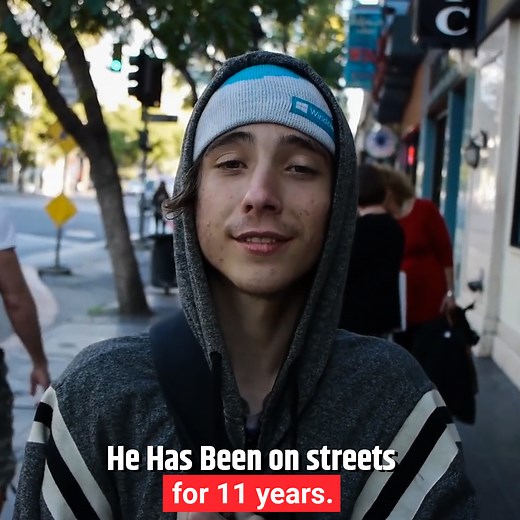 9.5M views · 67K reactions | He's Only 18 And Has Been Homeless FOR 11 YEARS! | Invisible People | Facebook