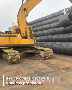 2K views | Steel Coil Loading. #ExcavatorWork #SteelCoils #HeavyLoading | Gizmo Trends | Facebook