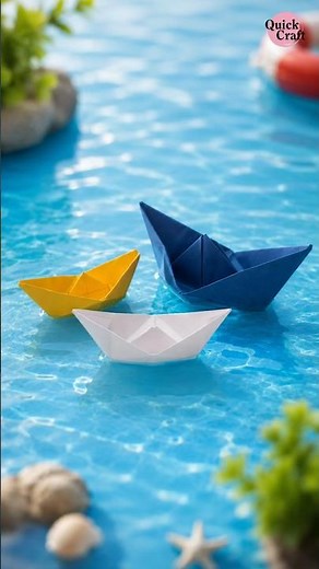 Easy Paper Boat Making Tutorial | DIY Origami Boat Craft for Kids 🚤