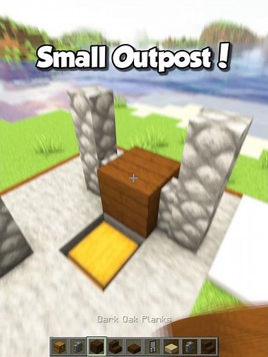 Minecraft Small Pillager Outpost 🤓🤏 (Montagem Coma) #shorts #minecraft