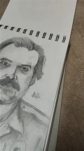 Drawing Jim Hoppers from Stranger Things #shorts