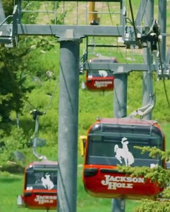 The Gondola ➡️ The Deck to: 👉 Enjoy stunning views 🌅 👉 Explore hiking trails 🥾 👉 Climb the Via Ferrata 🧗 Have you taken a ride yet this summer? | Jackson Hole Mountain Resort