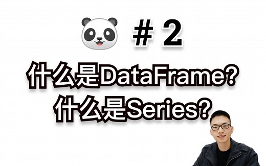 什么是DataFrame和Series?【Pandas入门教程2】