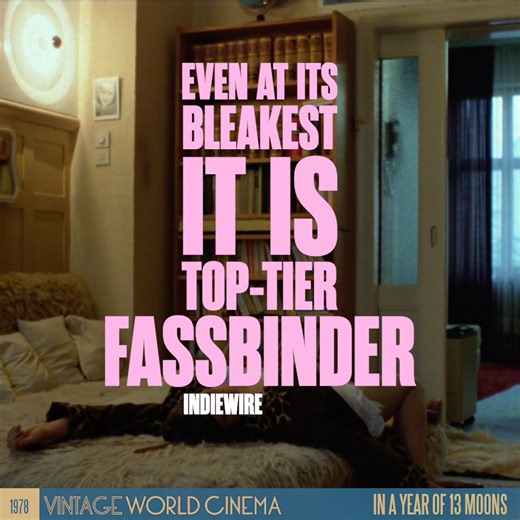 Which Fassbinder films have you seen? Discover one of his most personal films, IN A YEAR OF 13 MOONS. Coming to the collection next week: bit.ly/InAYearOf13Moons-POE | Vintage Classics
