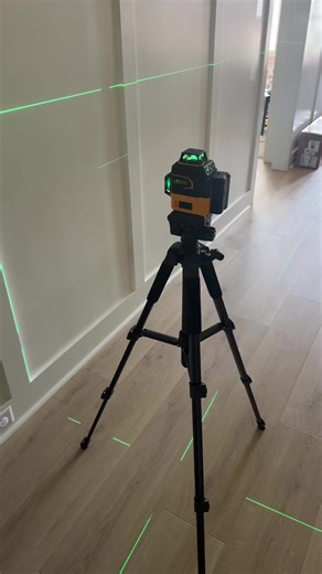 Need perfect lines every time? This 360° laser level with tripod projects bright green beams all around the room for flawless leveling, framing, tiling, hanging, and DIY builds. Self-leveling, easy setup, and ultra-visible lines — this is the must-have tool for contractors & DIYers. #laserlevel #360degreelaserlevel #tools #level #tiktokshopcybermonday