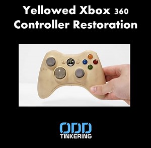Restoring & repairing Xbox 360 controller that won't turn on and that is yellowed. I bought this controller as junk from Ebay. | OddTinkering