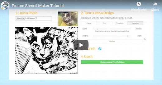 Picture Stencil Maker Tutorial  - News