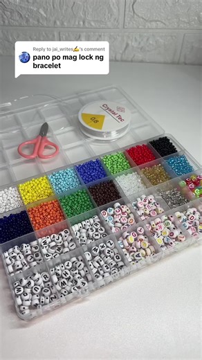 Replying to @jai_writes✍️ eto yung 2 ways kung paano mag lock ng diy bracelet! #diybeads #diybracelet ##lockbracelet #diy #beads #bracelet