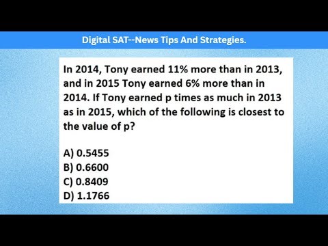 DSAT Percentage Problem Explained | Step-by-Step SAT Math Solution | Laudable Tutors