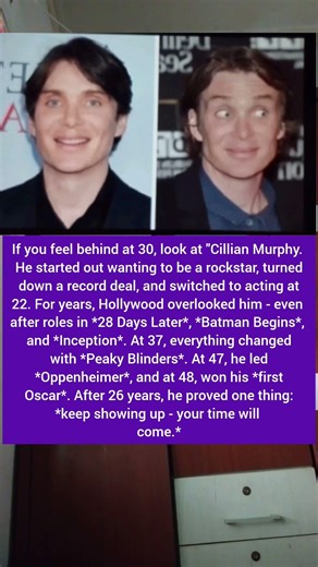 If You're 30 and Feel Behind Look at Cillian Murphy's Journey#collia#cillianmurphy#motivation #viral