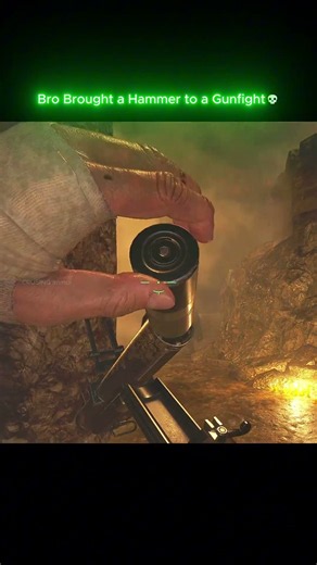 Bro Brought a Hammer to a Gunfight! #residentevilvillage #shorts #gaming