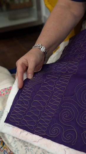 ✨️ FMQ Motifs✨️ Just showing off some of the FMQ Motifs that the Quilting Rockstars are learning right now in Free Motion Quilting Academy. How many motifs can you recognize and name?? Tell us in the comments! | String & Story