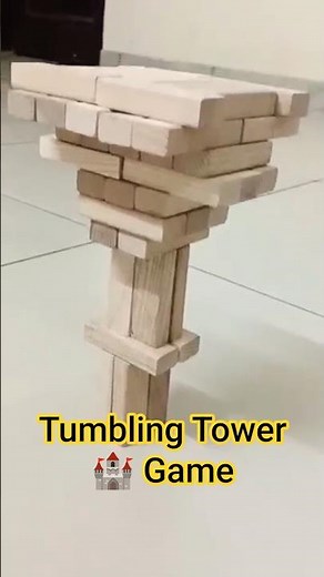 How to play tumbling tower 🏰 (Wooden blocks game) #jengagame #woodenblocks #educationalgaming