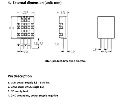 温湿度センサー（DHT11）の詳しい機能についてデータシートを見ながら調べた | そう備忘録