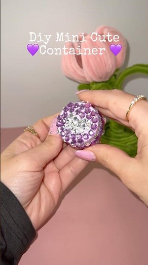 DIY 💜 Mini CUTE Container | EASY Craft GIFT Idea #diy #viral #trending #cute #craft #creative