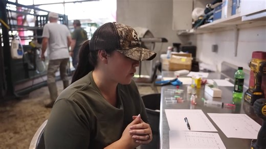 In case you missed it, this is what a day of “preg checking” looks like in our cattle barn!🐮 (From Feb 28) | Katie Van Slyke
