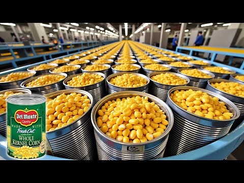 How is Canned Sweet Corn Produced in a Factory?