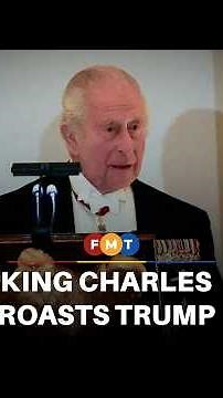 ‘You’d be speaking French’: King Charles roasts Trump at state dinner
