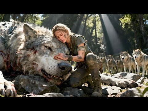 The Alpha Returned Wounded—The Human Lifted His Massive Head, and Every Cub Gathered Behind Her
