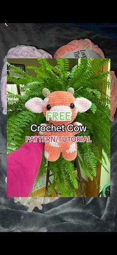 Cow Pattern and Tutorial!! 🐮🩷 Hope you guys enjoy! #crochet #crochetpattern #crochettutorial #crochetcow #crochetcowpattern #cow #crochetcowplush #crochetideas #crochethelp #cowplushie