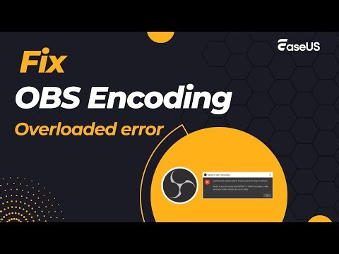 How to Fix OBS Encoding Overloaded Error🛠️