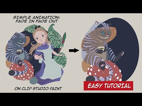 SImple Animation - Fade in and Fade out in Clip Studio Paint Tutorial