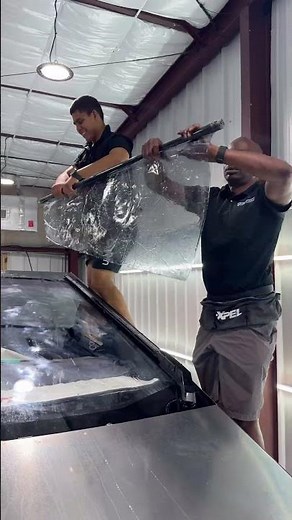 Ceramic Tint Install on Tesla Cybertruck Windshield | Platinum Auto Armor Ocala FL