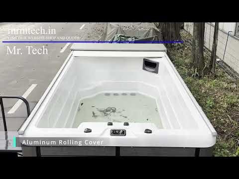 Custom Retractable Aluminum Track Automatic Rolling Shutter Electric Swimming Pool Cover