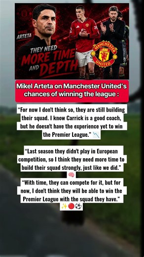 Mikel Arteta on Man United chances of winning the league #shorts #mikelarteta #manchesterunited #uk