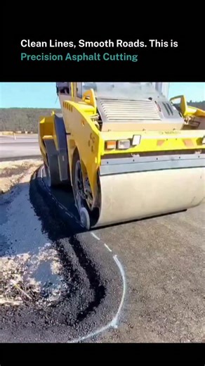 Technology | AI | Prompts on Instagram: "This clip shows how a roller mounted asphalt cutter turns heavy machinery into a precision tool. Instead of jackhammers tearing up pavement with jagged edges, the circular cutting wheel slices clean, straight lines as the roller moves forward. The weight of the machine does the work, pressing the blade deep into the asphalt while the operator follows the marked guide lines. Clean vertical cuts are crucial because they let new asphalt bond perfectly, preve
