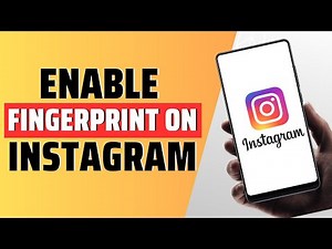 How to enable fingerprint on instagram