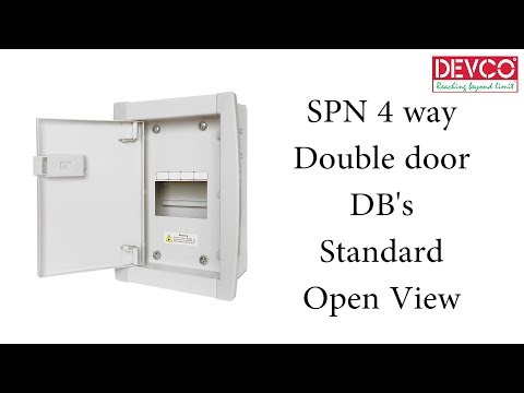 4 way SPN Double Door Distribution Box