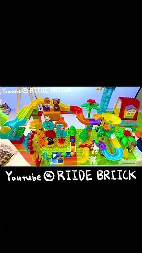 Relaxing Marble Run Race ASMR | Satisfying Building Block Creative Dinosaur & Animal Track/Course