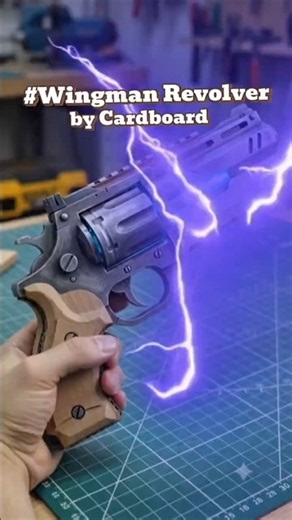 Building Apex Legends' Wingman from Cardboard! ⚡🔫 #shorts #cardboarddiy #apexlegends