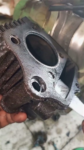 mechanical tricks to open the cylinder block gasket #tutorial #reels #otomotif