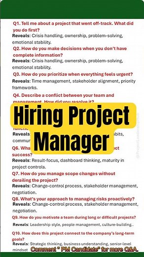 Hiring a Project Manager? Ask These 10 Revealing Questions