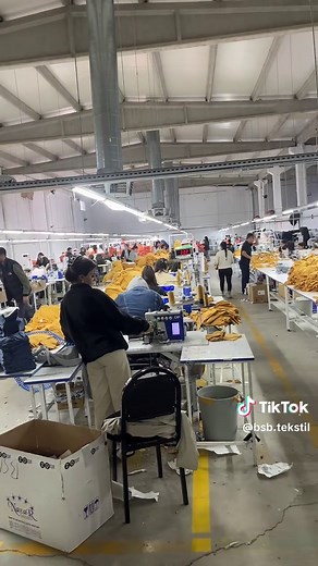 Garment Manufacturing Process in an Industrial Factory
