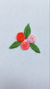 Hand embroidered flowers tutorial, easy to stitch | Art & Craft