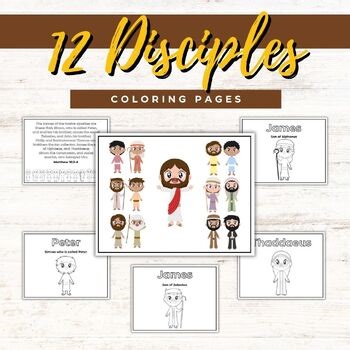 The 12 Disciples Coloring Pages