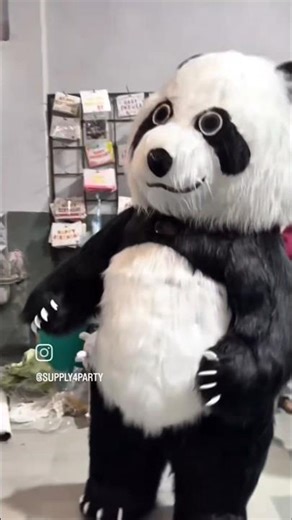 Inflatable Panda #youtubefeed #youtubeshorts #shortvideo #shortsfeed #inflatablecostume #costume