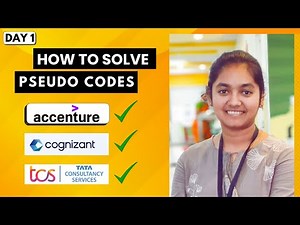 Day1-Pseudo Codes - How to solve Pseudo Codes | Accenture, Cognizant & TCS Pseudo codes #pseudocode