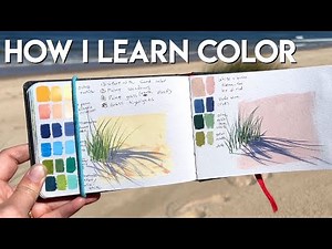 How to make color notes - FULL process & tips ✶ Gouache plein air sand dunes
