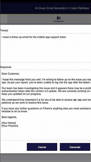 AI-Powered Emails in FileMaker! ✉️⚡