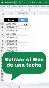 2.3K views · 37 reactions | ️Extraer el mes de una Fecha utilizando a la función TEXTO #Excel #exceltips | Enrique XLS - Excel | Facebook