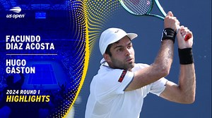 Diaz Acosta vs. Gaston Highlights | Round 1 - US Open Highlights & Features