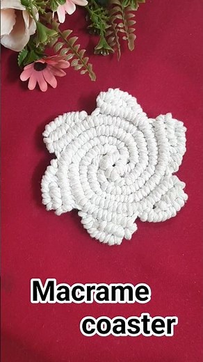 Diy Macrame Coaster Tutorial | Step by step for beginners | Boho style #macramecoaster #teacoaster