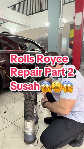 Rolls Royce Repairing Air Suspension.We use specialized Tools and Computers to Repair🔥🔥🔥 #bmw #fyp #rollsroyce #suspension #continental