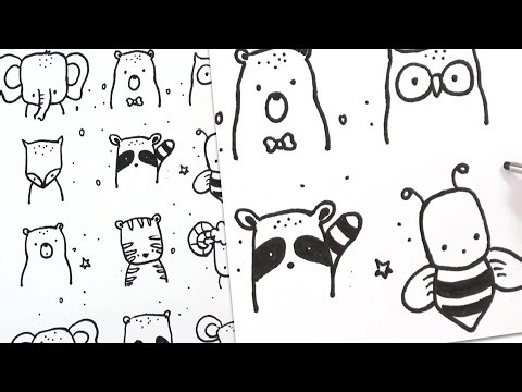 Cute Animal Drawing | Animal Doodle | Doodle Art